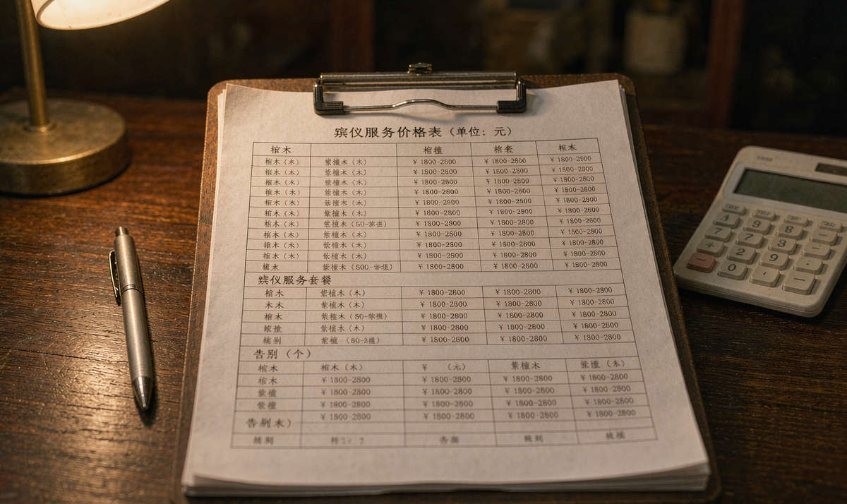 殡葬服务价格清单：南京孝道殡葬收费标准详解